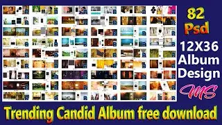 Trending Candid Album free download design pre wedding psd files 12x36 new album design 2025