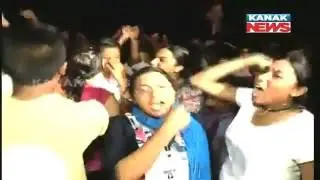 Celebration of Students In Utkal University After Declaration of Election Result