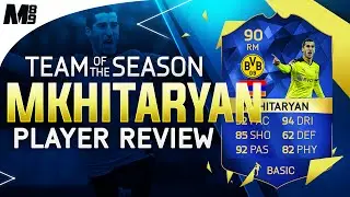 FIFA 16 TOTS MKHITARYAN REVIEW (90) FIFA 16 Ultimate Team Player Review + In Game Stats