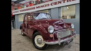 Четырехдверный Maroon B Morris Minor 1968 года только что прибыл в @wrccmorrisminorcentremorri6506 в поисках нового дома.