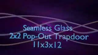 Deluxe* Seamless Glass 2x2 Trapdoor; Minecraft 1.15.2