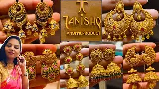 Tanishq New Arrival 😱Antique Gold Earrings with Making Charge and Price #youtube #trending #tanishq
