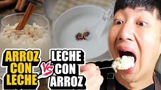COREANOS REACCIONAN A ARROZ CON LECHE Y LECHE CON ARROZCOMIDA COREANA