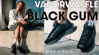 A BETTER BLACK?  Nike x Sacai Vaporwaffle Black Gum Review and How to Style