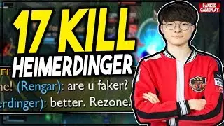 EVOLVING INTO FAKER ON HEIMERDINGER? DIAMOND HEIMERDINGER SMASHING YASUO MID! - League of Legends
