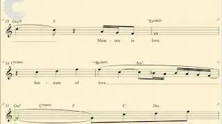 Voice - Seasons of Love - Rent - Sheet Music, Chords, & Vocals