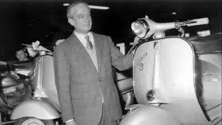 DLF 23.04.1946 - Enrico Piaggio meldet den Motorroller 