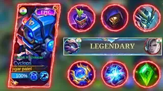 CYCLOPS INSANE DAMAGE !! NEW CYCLOPS BUILD FOR 100% WIN ! (Must Try ) ! CYCLOPS MLBB