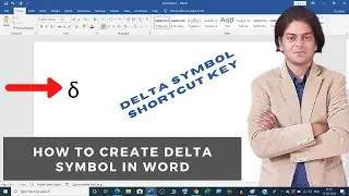 how to create delta symbol in word?