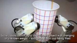 Optoforce 3D force sensors in robotic fingers