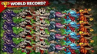 Can I BEAT 999 ZOMBIES in Plants vs Zombies with JUST Chomper Family