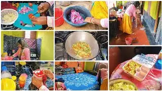 সকাল 6টা থেকে 10 টার মধ্যে সংসারের সমস্ত কাজকর্ম রান্না টিফিন সবটা শেষ করলাম।