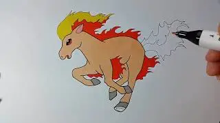 Drawing Pokemon   Speed Drawing Ponyta