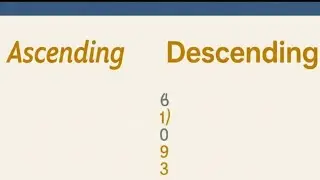 Class 1 , lesson no 15 , Ascending order and Descending order , Maharashtra board new syllabus 
