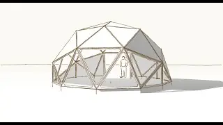 Free 2v geodesic dome plans using WangerFlanges
