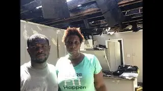 A knock at the door, but no one there.  Then, residents see the fire.