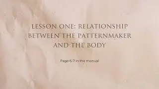 Lesson 1: Relation between the X!act Design Patternmaker and the body