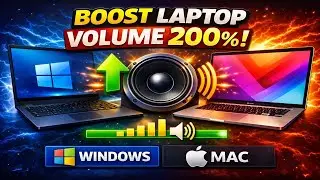 Increase Laptop Volume 200% 🔊 (Windows & Mac) | Make Your Laptop SUPER LOUD