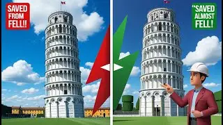Engineering the Impossible: Saving the Leaning Tower of Pisa #leaningtowerofpisa #italy #monument