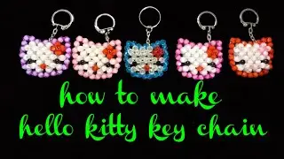 Beaded Hello Kitty Keychain