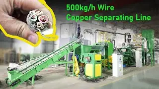 500kg/h Wire Copper Separating Line | Turn Waste Cables into Pure Copper