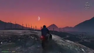 GTA 5 Michael Sunset Biking and bullying in other prot. house