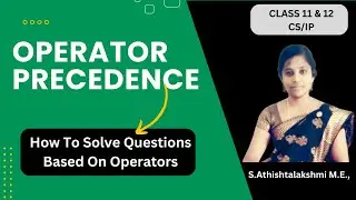 Operator Precedence In Python Class 12 | Expression Evaluation Question Class 12 | CS | IP