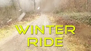 Virtual Bike Ride in Winter | GoPro Hero 8 Virtual Cycling | Nature Sounds in the Forest