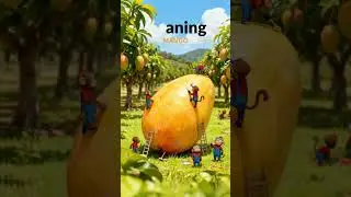 Mega Mango Project🥭🐒#shorts #miniature #monkey #mango