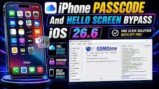 🔥FREE EFT Pro iPhone iCloud Bypass iOS 16.6 Passcode Disable & Hello Screen Bypass iPhone A12/A13✅