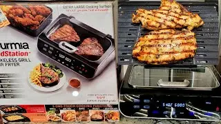 Обзор бездымного гриля и аэрофритюрницы Target Gourmia Foodstation 5-в-1 с технологией дымоудаления