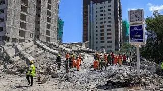 Four people trapped after Nairobi building collapses, rescue operations ongoing