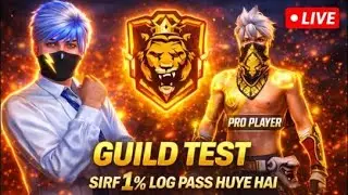 🔴 LIVE GUILD TEST &ndash; NG FINISHER | Only 1% LEGENDS Pass 🏆 | Road to 1K Subs 🔥