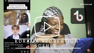 REACTING TO KDRAMAS RECREATION SCENES ON TIKTOK.   #kdramas #tiktok #viral #kdramareaction