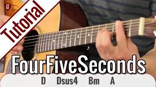 Rihanna, Kanye West & Paul McCartney - FourFiveSeconds | Gitarren Tutorial Deutsch