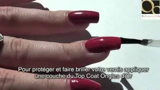 Tutoriel pose de Vernis Fran&ccedil;ais Ongles d'or