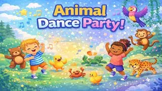 Animal Dance Party | Fun Dance Song for Kids with Animal Moves
