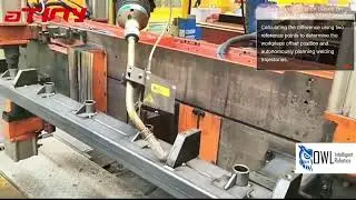 YASKAWA Robot welding Steel Structure using Seam Finding