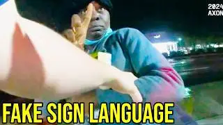Did This Woman Just OUTSMART The Police With Fake Sign Language?