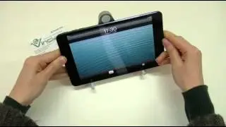 Stand supporto in metallo con gommini antiscivolo per tutti i tablet. posizione scrittura/lettura