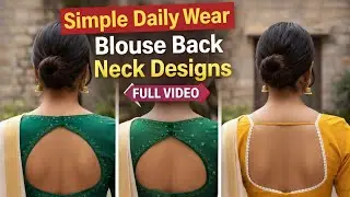 Simple Daily & Office Wear Blouse Back Design | Latest Saree Blouse Ideas 2026