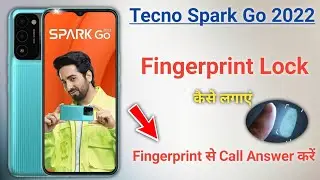 How to set fingerprint lock in Tecno spark go 2022, tecno spark go 2022 fingerprint lock