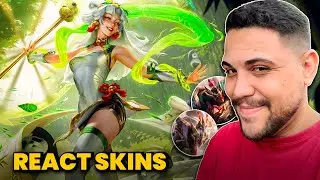REACT: SKINS LUX PANDA + REINOS MECHA | LEAGUE OF LEGENDS | LOL | JUMARGEM