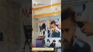 ✂️men's saloon wallpaper design ✂️#madurai #theni #shortsfeed #jawan #anirudhmusic #wallpaperwork