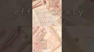 how to study math effectively ༘⋆🌷🫧💭₊˚ෆ #aesthetic #study #studyinspo #tips #notes