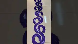 The Amazing Triple Spiral Domino _ Arrange Falling In A Row #054