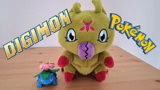 Alphamon & Digimon Emperor keychains, Wormmon Plush toy & Pokemon surprise figures unboxing showcase