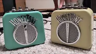 Honeytone Amps, New And Old Comparison (questions and some guitar playing)