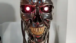 Terminator T-800 Endoskeleton 1:1 Skull resin replica / Not Sideshow