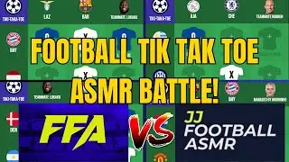 Who’s the Football ASMR Master? Tik Tak Toe Challenge Vs JJ Football ASMR